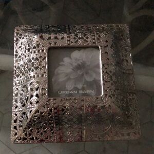 Urban barn 4 x 4  silver picture frame